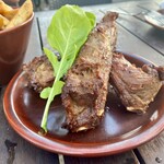 珊瑚礁 本店 - スペアリブ　サラダか迷ってこちらを選ぶ