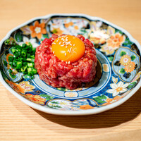 焼肉みゆき苑 - レアステーキユッケ風