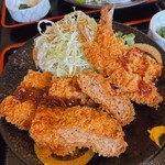 とんかつ 水龍 - 一口かつ、小エビフライ、メンチカツ