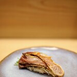 おかめ寿司 - 縞鯵漬け