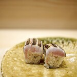 おかめ寿司 - 魳棒寿司炙り