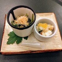 京料理 たん熊北店 Directed by M.Kurisu - 先附　二種盛り
