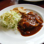 手作りハンバーグデミグラスソースきのこソース3食限定(1260円)