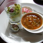 サラダとスープ