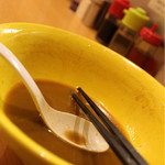 麺屋 すずらん - スープちょい残し