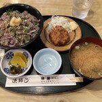 味里 - アジのたたき丼&ミニイカメンチセット