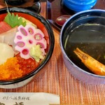 日本橋 - 海鮮丼ミニ＆お吸物