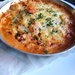 珈琲哲學 - 海老トマトグラタンパスタ