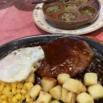 サイゼリヤ - バンバーグステーキ　牛肉100%❣️