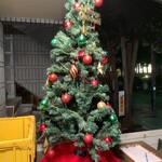 タパス＆タパス - 店頭に置かれたクリスマスツリー
