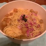 タパス＆タパス - さつまいもとベーコンのゴルゴンゾーラクリームパスタ