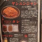 炭火極味焼肉 英 - タレの説明
