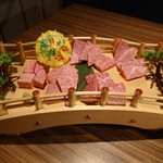 炭火極味焼肉 英 - 厳選 極味 橋盛り