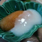 つる幸 - ビワの甘酒ソース