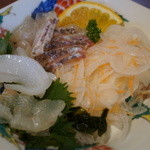 魚山人 - 刺身盛りあわせ。