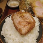 とんかつ けい太 - フィレカツオンザライス　Withわさび醤油