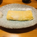 朱楽 - だし巻き✨いつもながら大将がふわとろだし巻きさりげなく胡麻油風味が漂う(* ´  ` *)ᐝ✨️