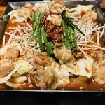 朱楽 - ちりとり鍋✨2人前✨ホルモンたっぷり！✨️