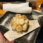 朱楽 - 青森産丸ごと揚げニンニク✨