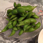 焼鳥 ベクトル - わさび枝豆 390円。