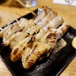焼き鳥すが - 皮とアスパラ肉巻