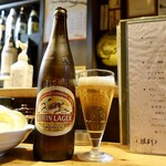 焼き鳥すが - キリンラガー大瓶、税抜500円！