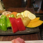 焼肉萬野 - 野菜盛りです。