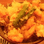 千力 - かき揚げ丼（塩）