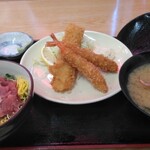 花いち - エビフライ、イカフライのセットもあります!