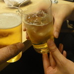 鮨 ほしやま - 乾杯～～～♪♪♪