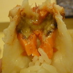 鮨 ほしやま - 天然車海老・・・ミソとオレンジが子供さん