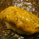 鮨 ほしやま - 天草の雲丹★４・・・ミョウバン未使用なんでトロトロ♪なんが分かります！？・・・トロトロ～～～♪苦味と甘みが良い意味で交差します＾＾