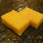 鮨 ほしやま - 玉子で15000円コース終了・・・玉子★３・８・・・柔らかく程良い甘さ