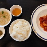 大膳 - 海老チリセット1,400円