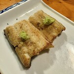 かにや - 白焼きは、ワサビをのせてそのまま頂きます