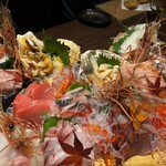 地酒と道産食材 一笑 - 美しいお刺身