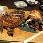 地酒と道産食材 一笑 - イシナギの兜焼き