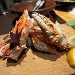 地酒と道産食材 一笑 - タラバガニ焼き