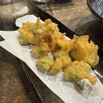 お魚とおでんとお寿司1122 富久田や - アボカドと海老の天ぷら