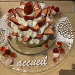 カフェ アクイーユ - 2020年1月　スイートフラワーベリーパンケーキ
