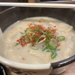 老虎苑 - あっつあつの「かす汁」※最近のかす汁、濃く、よりおいしい