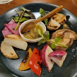 チャコールバル ジュ - 炭火焼野菜盛り合わせ