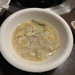 やみつき餃子ダイニング　虎舞 - 〆の雑炊(塩)