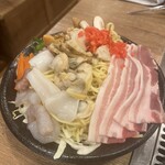 海鮮もんじゃ もすけ - 五目焼きそば