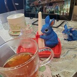 ハーブ庭園旅日記 富士河口湖庭園 園内ショップ - お試しのピーチティー