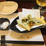 和彩むねや - サワラの梅肉天ぷら