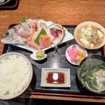 楽味亭さざえ - 料理写真:刺身定食＠1,650円