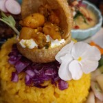 タケウチ - ◎チーズとキーマ風カレーのパニプリ風