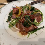 やよい鮨 - 豚フィレ肉と牛フィレ肉の低温調理