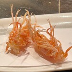 天ぷら岡本 - 天ぷら岡本(車海老の足)